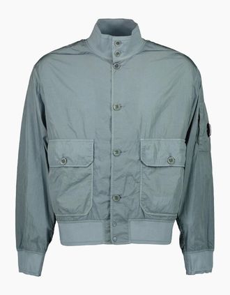 C.P. Company Mens Chrome-R Lens Bomber Jacket - Grey - Size: 44/Regular