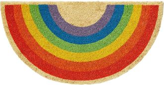 Tag Rainbow Shaped Non-Slip Coir Mat Multi Coir Everyday,Summer in Beige at Nordstrom, Size Medium