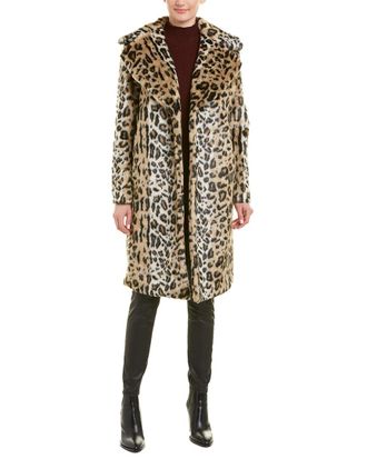 Kendall + Kylie Faux Leopard Coat