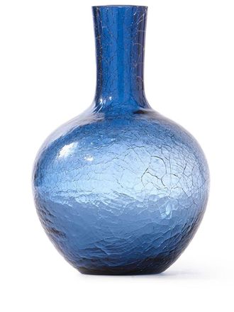 Pols Potten Ball Body glass vase (32cm) - Blue