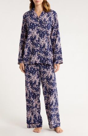 Papinelle Sleepwear Cheri Blossom Pajamas in Navy at Nordstrom, Size Xx-Large