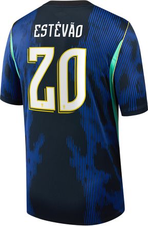 Nike Jordan Est&ecirc;v&atilde;o Brazil National Team 2026 Stadium Away Jordan Mens Dri-FIT Soccer Jersey in Blue | NN203940202-CBF