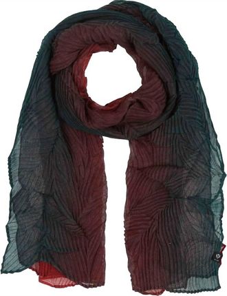 Fraas Womens Ombre Plisse Scarf In Moonlight Ocean