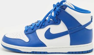 Nike Dunk Game Royal Size 45 Blue/White Leather High Top Sneakers