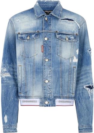 Dsquared2 Over Denim Jacket - Heren - Spijkerjassen - Blauw - L - Denim - Jassen