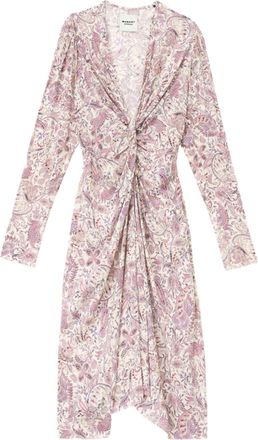 Isabel Marant Abito midi Zeliha - Bianco