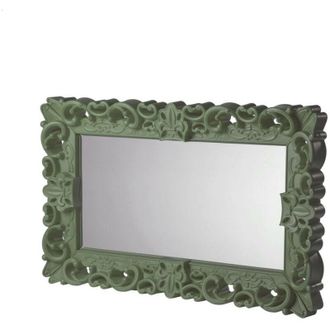 Slide Mirror of Love Verde malva - Medio specchio di design originale Slide colorato moderno barocco camera ingresso sala da pranzo salotto