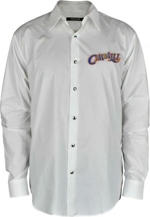 Roberto Cavalli Hombre, Camisas, Blanco, Talla: L