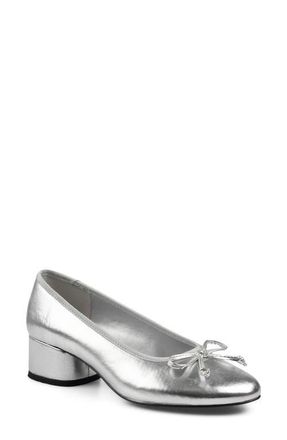 Candie's Savage Pump in Silver Faux at Nordstrom, Size 11