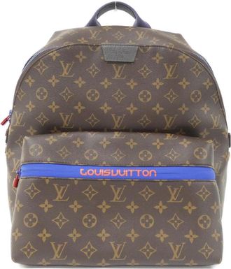 Louis Vuitton Marron Coated Canvas Backpack (Pre-Owned)