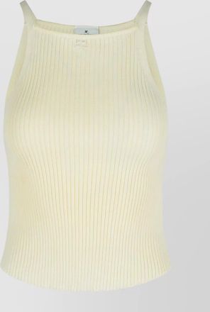 Courr&egrave;ges viscose-blend tank top