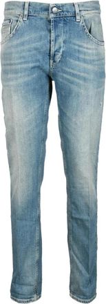 Dondup Ritchie Jeans met Knoopsluiting - Heren - Slim Fit Jeans - Blauw - W35 - Katoen - Jeans