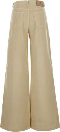 Pantaloni Torino Womens Corduroy Trousers Cindy Beige Cotton
