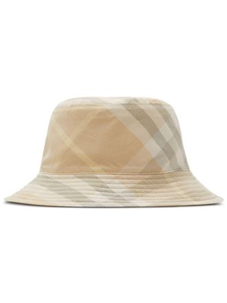 Burberry Cappello bucket reversibile a quadri - Toni neutri