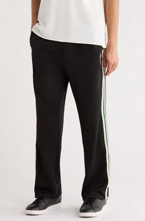 Represent Embroidered Logo Tape Stripe Track Pants in Jet Black at Nordstrom, Size Xx-Large