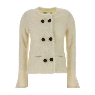 Isabel Marant Suely Blazer - female - Isabel Marant - Tweed Jackets - White - XS - Jackets