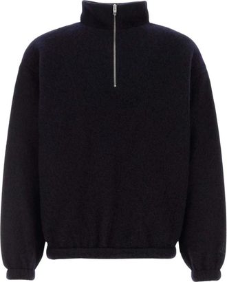 Jil Sander Fleece Jassen - Heren - Fleece jassen - Blauw - XL - Fitness