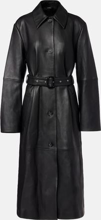 Toteme Cappotto in pelle con cintura