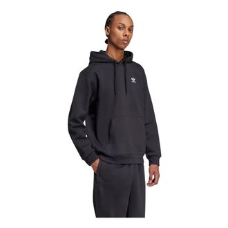 adidas Hoodies & sweatvesten, Heren, Zwart, S, Katoen, Trefoil Essentials Loose Hoodie