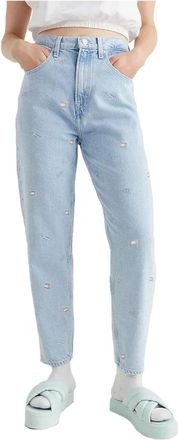 Tommy Hilfiger Mom Jeans Denim Broek - Dames - Jeans - Blauw - Maat: W29 L34 Denim