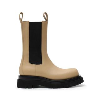Bottega Veneta Chelsea Boots, female, Beige, 6 UK, Lug Chelsea Ankle Boot