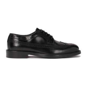 Kazar Zwarte brogues op een leren zool - Heren - Nette schoenen - Zwart - 42 EU - Leer - Schoenen