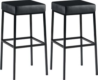 Clp Clp - Set De 2 Taburetes Montreal Altura 80 Cm Negro Negro