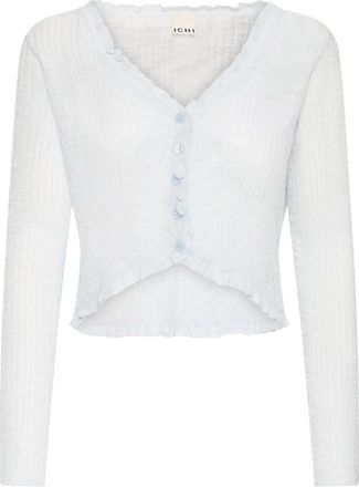 Ichi Cardigan - Dames - Vesten - Blauw - XL - Truien & Vesten