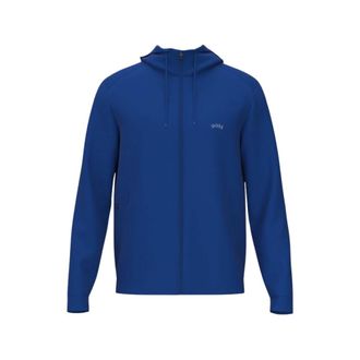 HUGO BOSS Hoodies & sweatvesten, Heren, Blauw, XL, Katoen, Saggy Curved Zip Hoodie