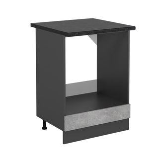 Vicco Armario Para Horno Empotrado R-line, Hormig&oacute;n, 60 Cm, Et Antracita