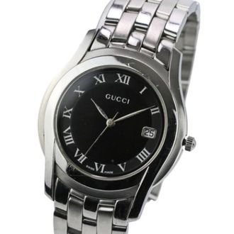 Gucci Vintage, unisex, Zwart, ONE Size, Pre-owned Vintage Polshorloge
