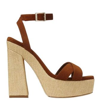 Jimmy Choo London Gaia 140 Platform Sandals 37.5 Size 37.5