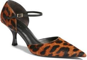 Nordstrom Liv Pointed Toe dOrsay Pump in Tan Toasted Leopard at Nordstrom Rack, Size 10