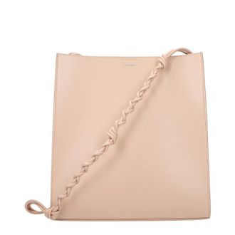 Jil Sander Tangle Umh&auml;ngetasche Damen Leder Rosa/Rose