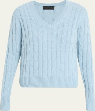 Nili Lotan Camelia Cable-Knit Cashmere Sweater