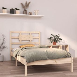 vidaXL Estructura De Cama Madera Maciza De Pino 90x200 Cm Vidaxl