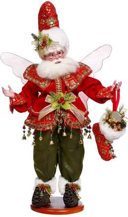 Mark Roberts Stocking Stuffing Fairy on Base in Red at Nordstrom