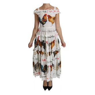 Dolce & Gabbana Dames, Jurken, Wit, Maat: XS Katoen