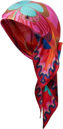 Maison Michel Irina silk graphic-print headscarf - women - Silk - One Size - Multicolour