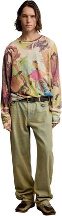 Desigual maglione stampato Gaugin beige-Neutro