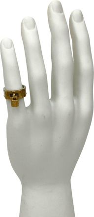 Herm&egrave;s Gold Silver Silver 925 Band Ring (Pre-Owned)