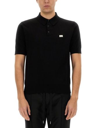 Dolce & Gabbana Black Logo Polo
