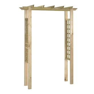 vidaXL P&eacute;rgola/arco De Rosas Madera Impregnada 150x60x204 Cm Vidaxl