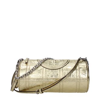 Tory Burch Tory Burch Damens Fleming Leder Umh&auml;ngetasche Gold