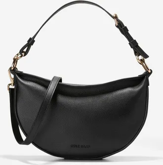 Cole Haan Womens Elizabeth Leather Crossbody Bag - Black