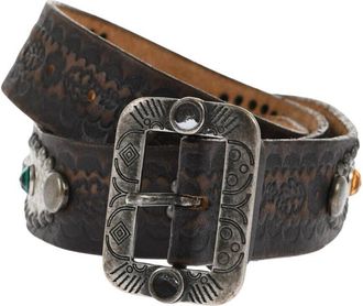 Dsquared2 Brown Embellished Casual Belt