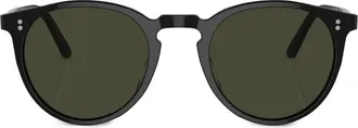 Oliver Peoples OMalley Sun sunglasses - men - Acetate - 48 - Black