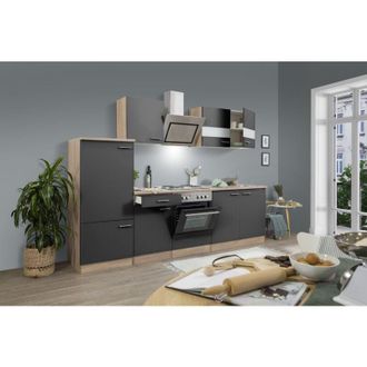 Respekta Cucina blocco cucina blocco cucina rovere grigio merle 270 cm Respecta