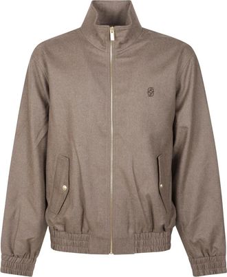 Dr&ocirc;le de Monsieur Heren, Jassen, Bruin, Maat: L Flanel