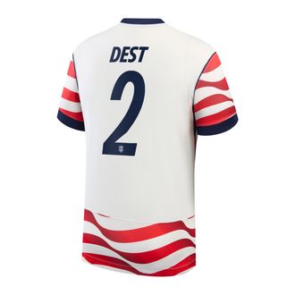 Nike Sergi&ntilde;o Dest USMNT 2026 Stadium Home Nike Mens Dri-FIT Soccer Jersey in White | NN203993593-USM